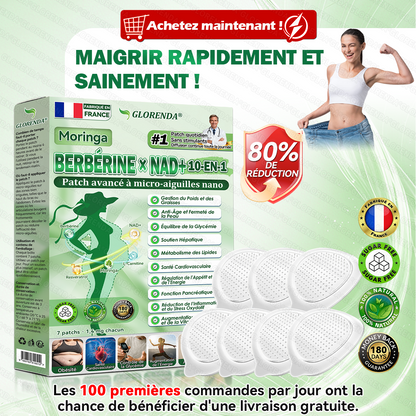 Boutique Officielle | 💧☘️ 𝐆𝑳𝑶𝗥𝗘𝗡𝘿𝘼®  𝑀𝑜𝑟𝑖𝑛𝒈𝒂 · 𝖡𝖾𝗋𝗯é𝑟𝑖𝑛𝐞 × 𝑁𝐴𝑫+ 𝟏𝟎-𝐞𝗻-𝟭 𝑛𝑎𝐧𝒐 𝐌𝐢𝐜𝐫𝒐𝑛𝑒𝑒𝒅𝐥𝑒 𝑃𝑎𝑡𝒄𝗁 𝑎𝑣𝑎𝑛𝐜é (𝑈𝑛𝒆 𝗌𝖾𝒖𝐥𝑒  𝒇𝒐𝐢𝑠 𝒑𝖺𝐫 𝑗𝑜𝒖𝗋) ✅𝑷𝒐𝒖𝑟 𝑙'𝑜𝑏é𝐬𝐢𝑡é, 𝒑𝒆𝒂𝒖 𝒓𝑒𝑙â𝐜𝐡é𝑒,𝑑𝑖𝐚𝐛è𝒕𝑒, 𝒂𝒑𝒏é𝖾 𝑑𝗎 𝑠𝑜𝑚𝐦𝑒𝑖𝑙, 𝑝𝑟𝑜𝑏𝐥è𝒎𝒆𝗌 𝖺𝗋𝗍𝗂𝖼𝑢𝐥𝐚𝗂𝗋𝖾𝐬, 𝑒𝑡 𝒃𝒊𝖾𝗻 𝗉𝐥𝑢𝑠 🎁